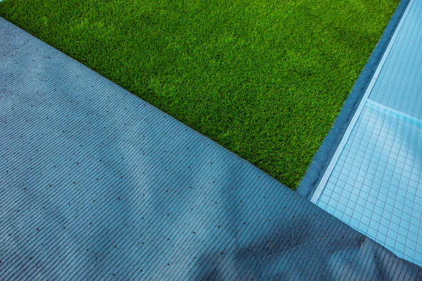 Construction court de tennis en béton poreux à toulon